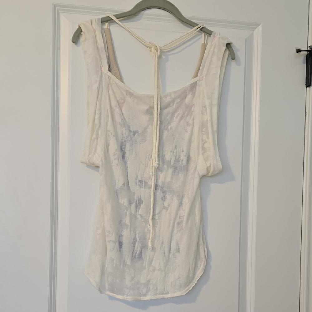 Free People Artistic Creme and Purple Blouse. Size XS - Picture 6 of 14